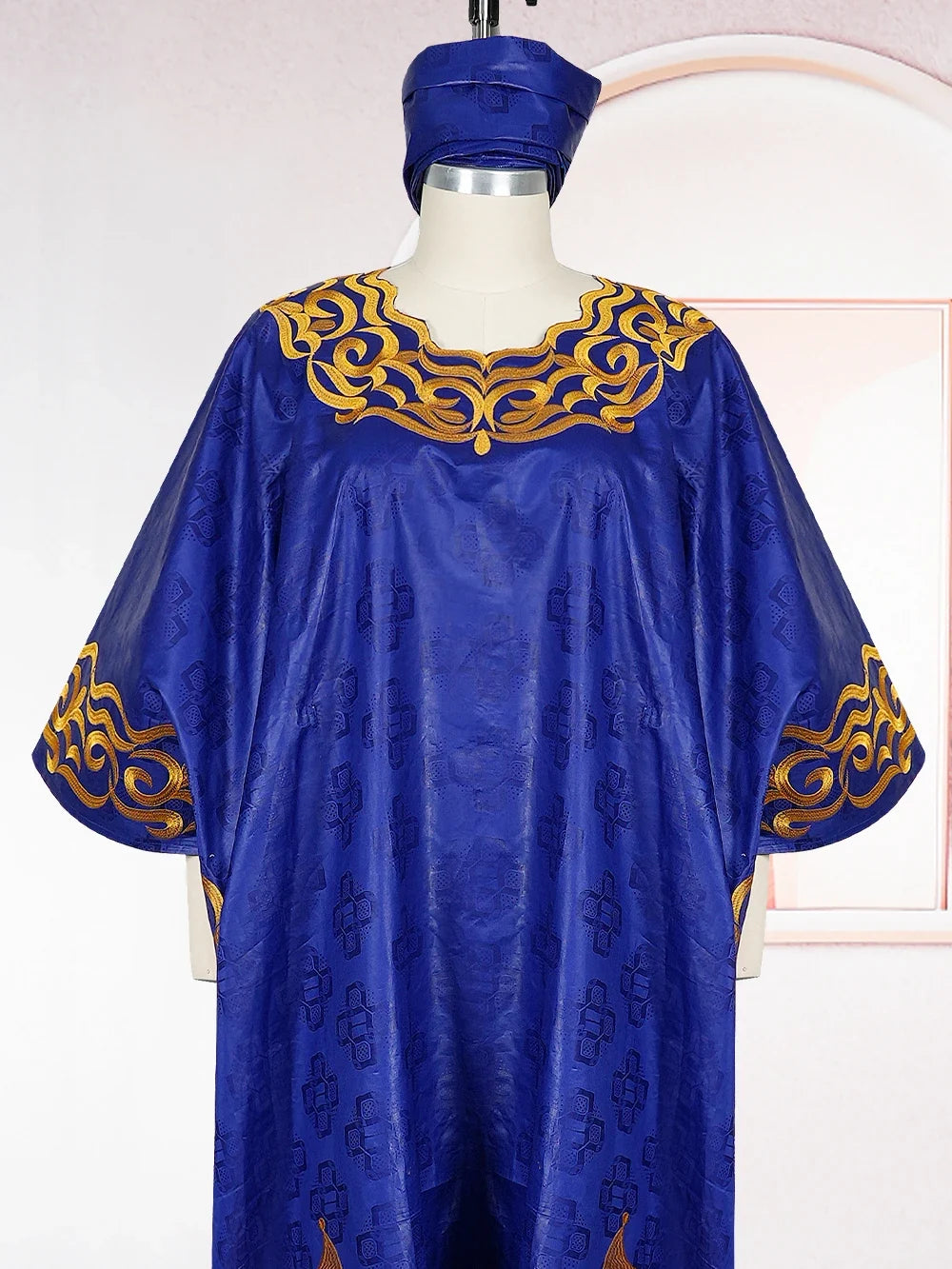 African Dresses for Women Dashiki Traditional Bazin Gown Ankara Embroidery Boubou Robe Nigeria Wedding Evening Party Dress