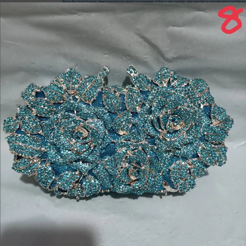 Women's Crystal Clutches Cocktail Purse