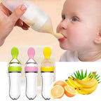Softuru Baby Feeding Bottle – Silicone Spoon Milk & Cereal Feeder