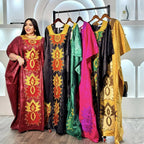 African Attire For Women Abaya Embroidery Plus Size Elegant Party Dress