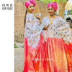 Perfumed First Quality African Dashiki Basin Dress Unique Cuff Design Nigerian Print Bazin RicheWedding Party Boubou Robe