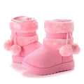 Babies Winter Snow Boots Comfortable Thick Warm Lobbing Ball Cute Boots