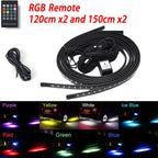 RGB Car Underglow LED Lights  Flexible 12V Underbody Ambient Light with App Control