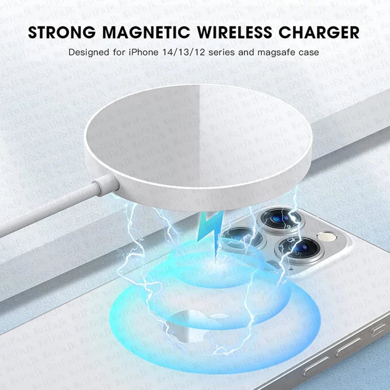 Wireless Charger For iPhone 16 15 14 13 12 Pro Max Plus AirPods Fast Charging Type C Magnetic Charge
