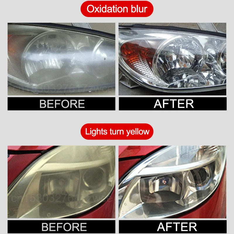 Car Headlight Restoration Kit Scratch Remover & Polishing Repair Liquid