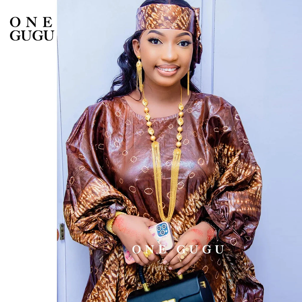 Perfumed First Quality African Dashiki Basin Dress Unique Cuff Design Nigerian Print Bazin RicheWedding Party Boubou Robe