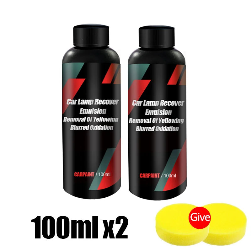 Car Headlight Restoration Kit Scratch Remover & Polishing Repair Liquid