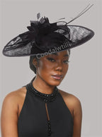 Royal Ascot Big Fascinator Hat Women Kentucky Derby Feather Large Hat