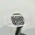 Veil White Wedding Fascinator Hat For Bride Women Mariage Headpiece Hair Clip Ladies Derby Party Tea Millinery Cap Femme Chapeau
