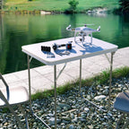EFAN Folding Table 6FT/80CM Portable Aluminium Party Kitchen BBQ Trestle Outdoor Tool for Camping Picnic Garden Study Writing