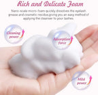 50ml Lanthome Eyelash Extension Shampoo Foam Eyelid Deep Clean Cleanser For Makeup Tools Mascara Remover Glue Salon Home Use