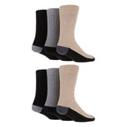 6 Pairs Mens Multipack Outdoor Cotton Boot Socks for Ultimate Hiking Comfort