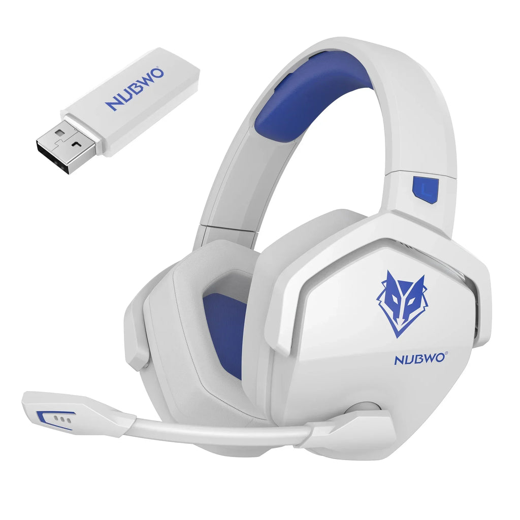 NUBWO G06 Pro Wireless Gaming Headset with Charging Station for Headset and PS5 Controller