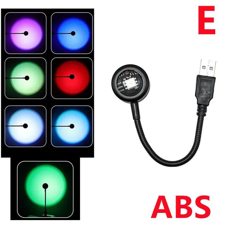 USB Sunset Lamp Projector
