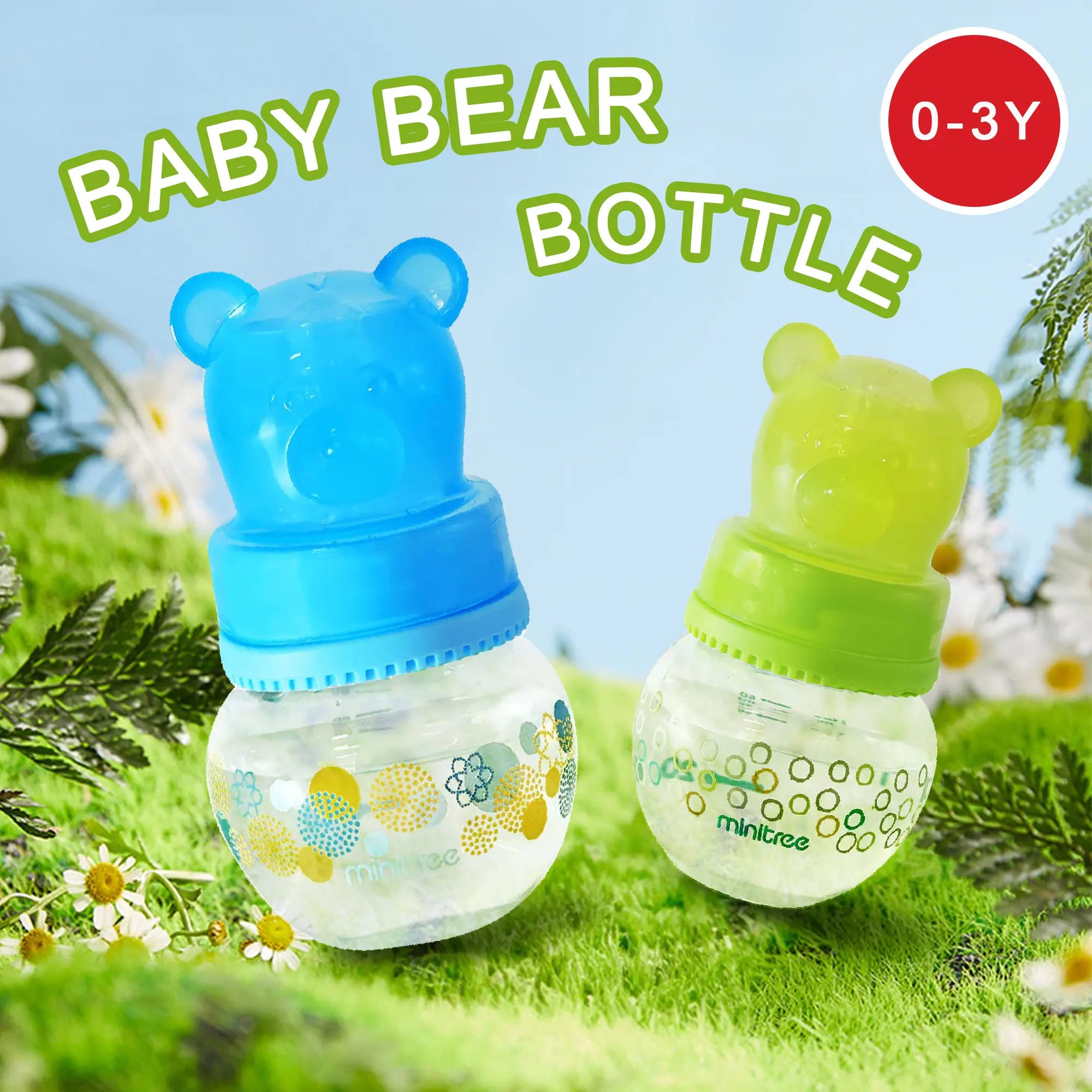 Minitree Baby Bottle – Anti-Leak Newborn Feeding Bottle (0–6 Months, 60ml)