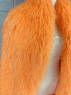Faux Fur Jacket Women Long Coat Thick Fluffy Winter Warm Shaggy Overcoat Open Stitch Outerwear Turn Down Collar High Street