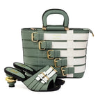 Latest Design Nigerian Women Shoes and Bag Set Plus Size Women Shoes 43 Ladies