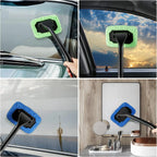 Car Windshield Cleaning Tool Interior Glass Cleaner with 5 Reusable Pads