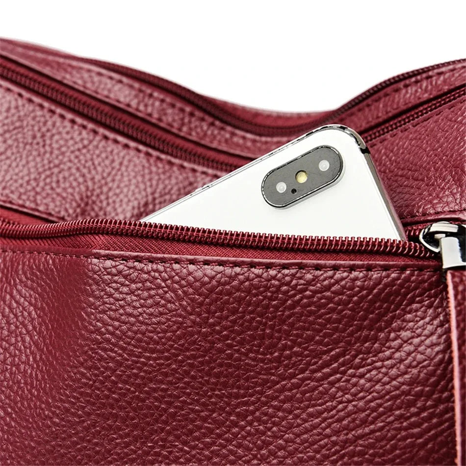 Genuine Brand PU Leather Sac Luxury Handbags Women Bags Designer Shoulder Crossbody Hand Bags for Women 2022 Purses and Handbags