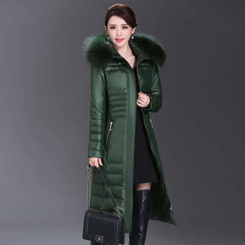 Women's Fashionable Hooded Thick Faux Fur Jacket