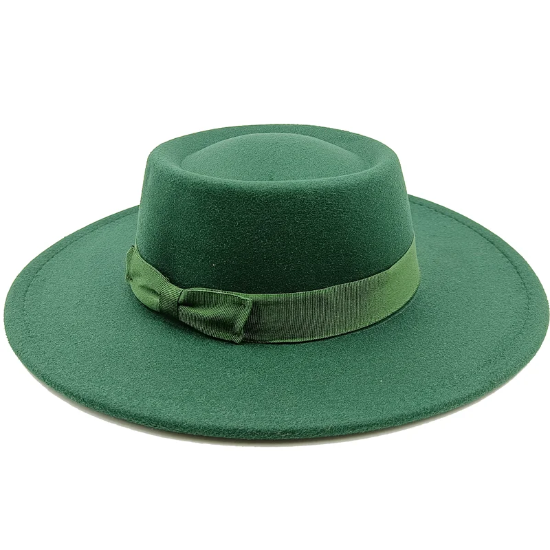 Sombrero Raised Top Fedora Hat 2023 New European and American Fedora Hat Jazz