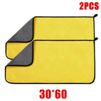 Microfiber Car Cleaning Towels (2/6PCS)  Extra Soft High Absorption Drying Cloths