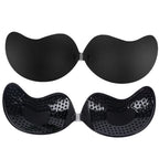 Invisible Push Up Bra for Women Backless Strapless Bra Seamless Front Closure Bralette Underwear Silicone Self-Adhesive Bra Pads