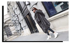 Winter Faux Fur Fashionable Hooded Cotton Long Plush Fleece Temperament Loose Jacket for Women
