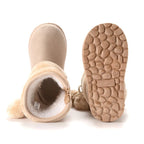 Babies Winter Snow Boots Comfortable Thick Warm Lobbing Ball Cute Boots