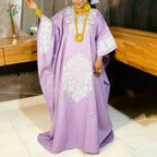 African dresses for women Kaftan Dress Embroidery Bazin Riche Wedding Party Plus Size