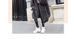 Winter Faux Fur Fashionable Hooded Cotton Long Plush Fleece Temperament Loose Jacket for Women