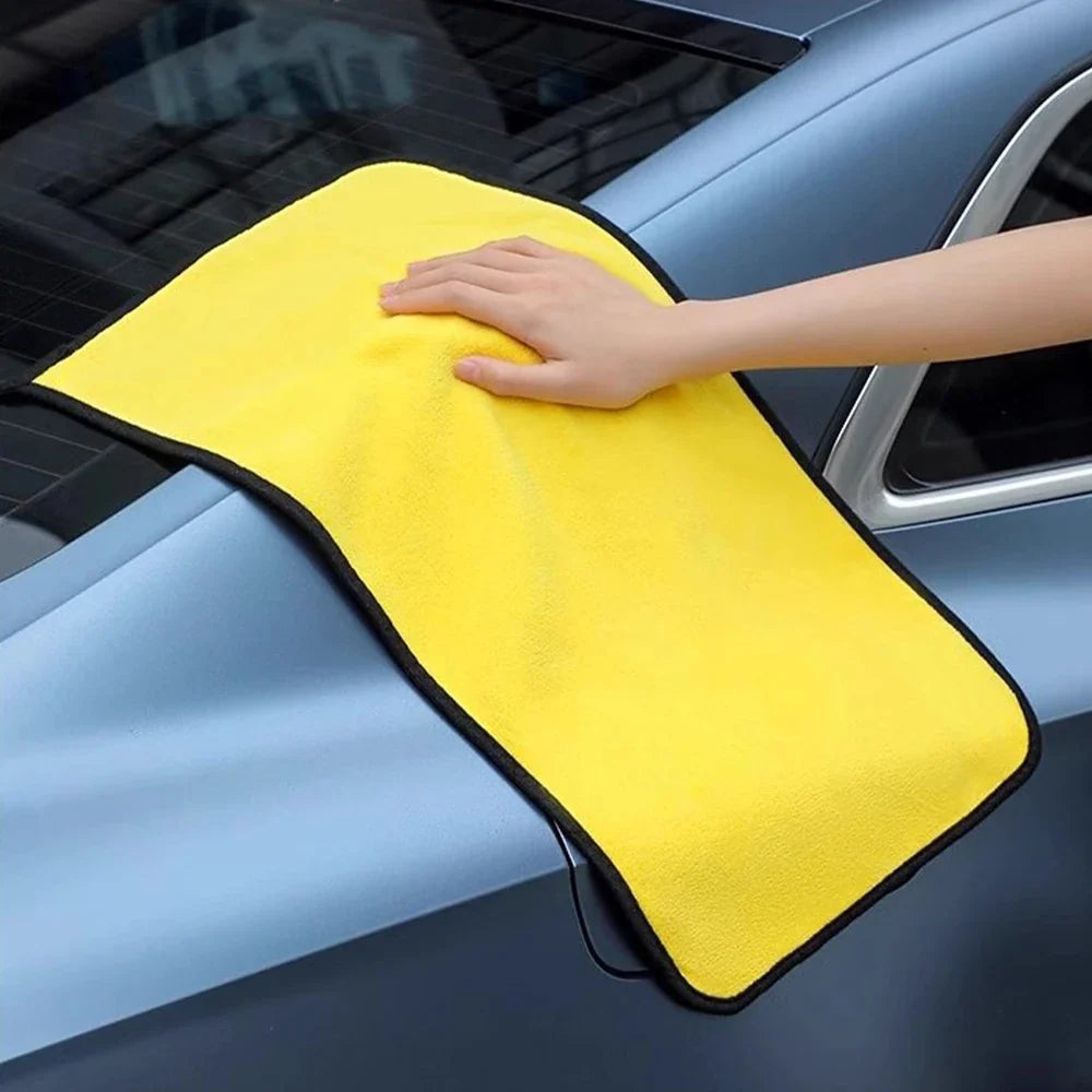 Microfiber Car Cleaning Towels (1/2/5PCS) Ultra-Fine Soft Drying & Detailing Cloths