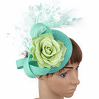 Yellow Fashion Hat Fedora Formal Dress Church Fascinators Hat Headband Party