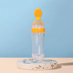Zinezee Baby Feeding Bottle – Silicone Spoon Milk & Cereal Feeder
