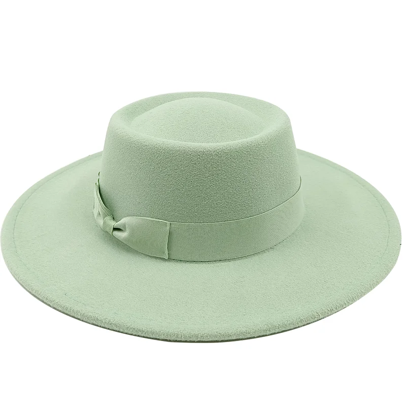 Sombrero Raised Top Fedora Hat 2023 New European and American Fedora Hat Jazz