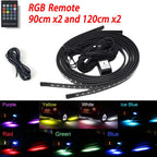 RGB Car Underglow LED Lights  Flexible 12V Underbody Ambient Light with App Control