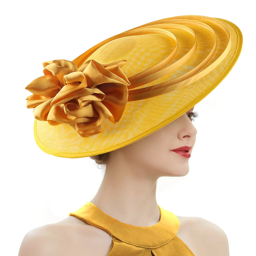 Fancy Christmas Sinamay Fascinator Perfect Wedding Hat Unique Derby Party Hat