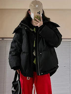 Women's Down Cotton Hooded Winter Comfortable Thick Warm Jacket