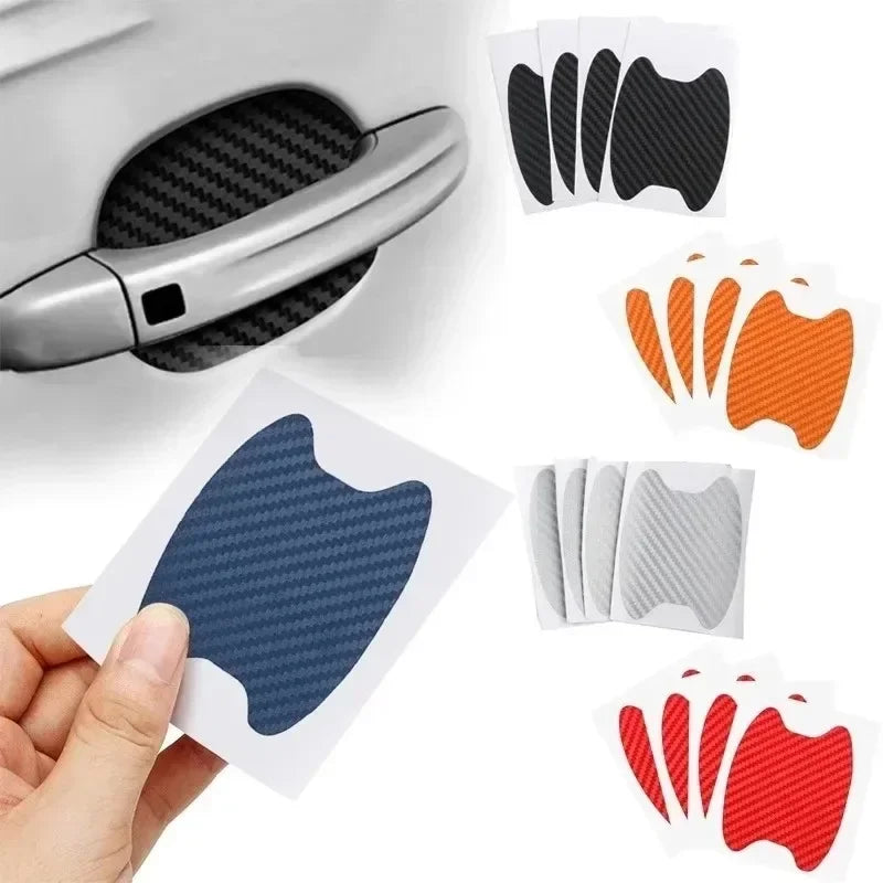 Car Door Handle Protection Film (4PCS)  Carbon Fiber Scratch Resistant Stickers
