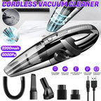 12000PA Cordless Car Vacuum Cleaner Wireless Handheld Wet & Dry Cleaner (USB Charging)