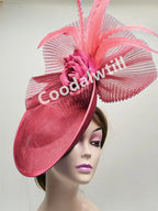 Elegant Flower Fascinator Pillbox Cap Wedding Women Fascinator Hat Headband