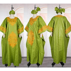 African dresses for women Kaftan Dress Embroidery Bazin Riche Wedding Party Plus Size