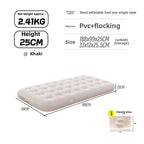 MOUNTAINHIKER 2025 Interior Air Mattress Glamping Mats PVC Inflatable Sleeping Mattress 1/3 Person Camping Bed Mat Built-in Pump