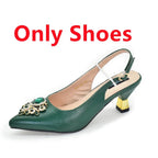 New Fashion Women Shoes and Bags To Match Set Nigeria Party Italian Shoe and