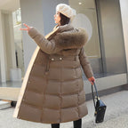 Women's Winter New Cotton-padded Jacket Long Over-the-knee Coat