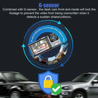 Dash Cam W/ IR Night Vision Loop Recording & 2" IPS Screen