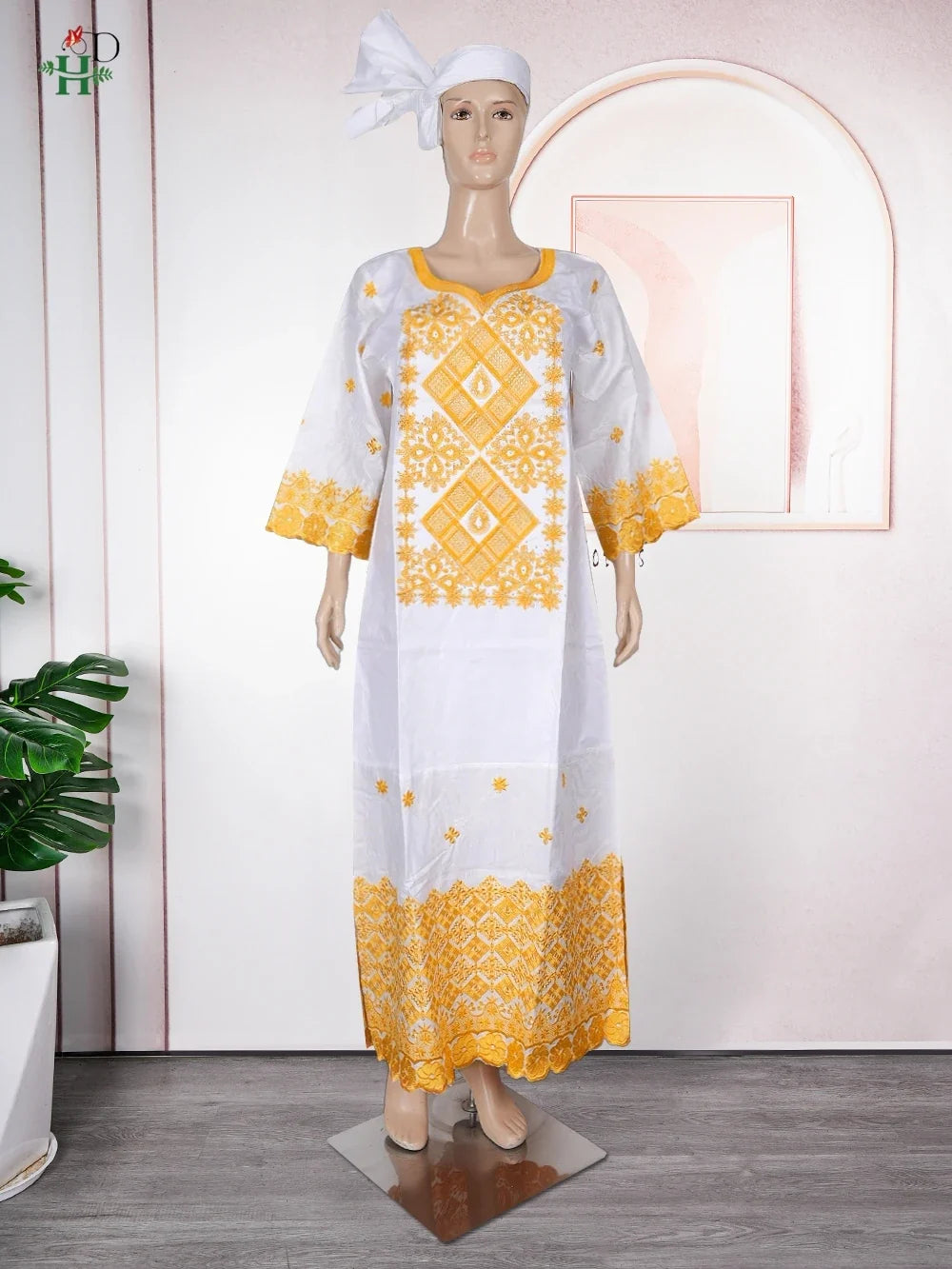 Family Matching African Wedding Outfits For Husband and Wife Bazin Riche Robes Custom Couple Dashiki Set Boy Kid white Dress