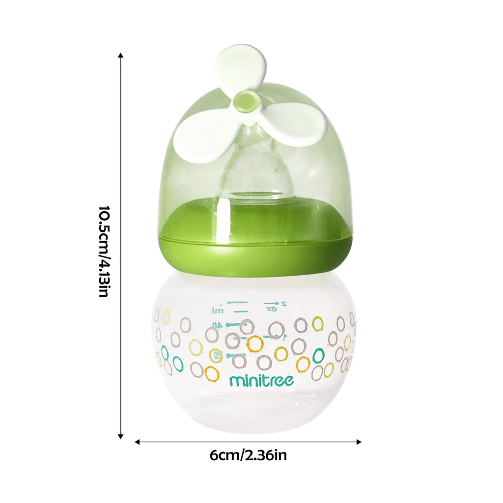 Minitree Baby Bottle – Anti-Leak Newborn Feeding Bottle (0–6 Months, 60ml)