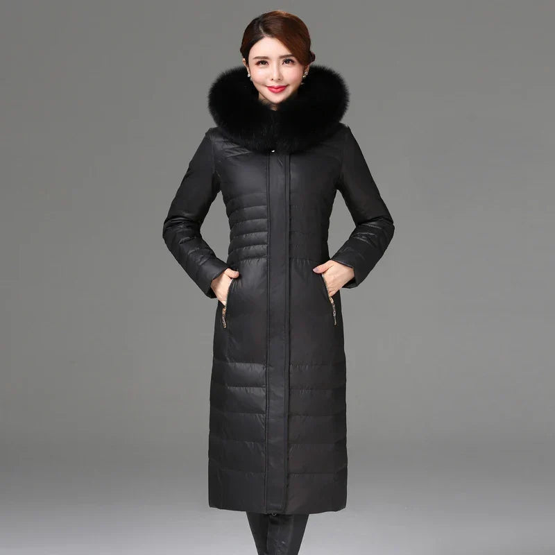 Women's Fashionable Hooded Thick Faux Fur Jacket