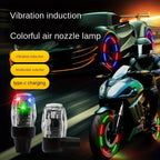 LED Tire Valve Lights Colorful Flashing Wheel Stem Cap Lights for Cars